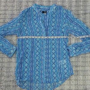 KUT from the Kloth  Blue Patterned Blouse‎ XS